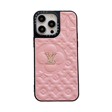 金属ロゴ付き カバー iPhone 14Pro LV