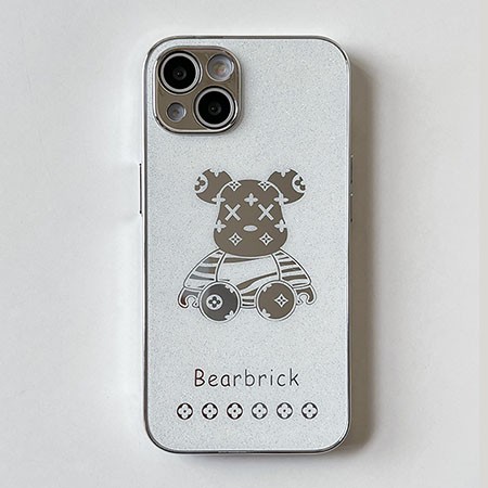 bearbrick風 スマホケース iphone15plus 