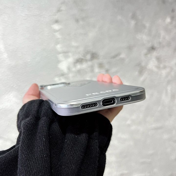 Prada iphone14Pro 光沢感 スマホケース