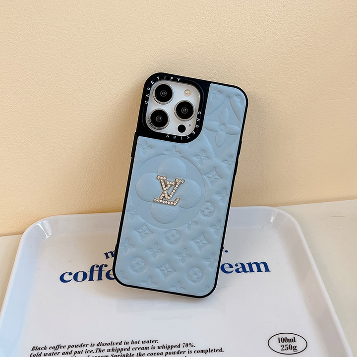 金属ロゴ付き カバー iPhone 14Pro LV