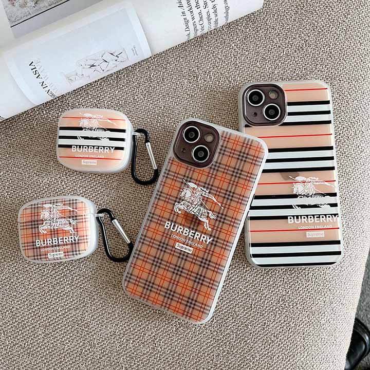 burberry アイフォン 13/13 pro maxスマホケース半透明