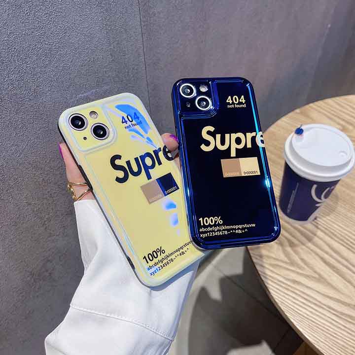 supreme風 アイフォン15 携帯ケース 