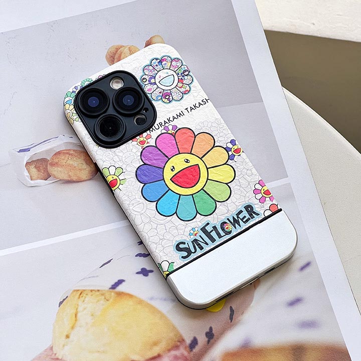 ブランド カイカイキキ murakami sunflower アイフォーン 15 ultra 携帯ケース 